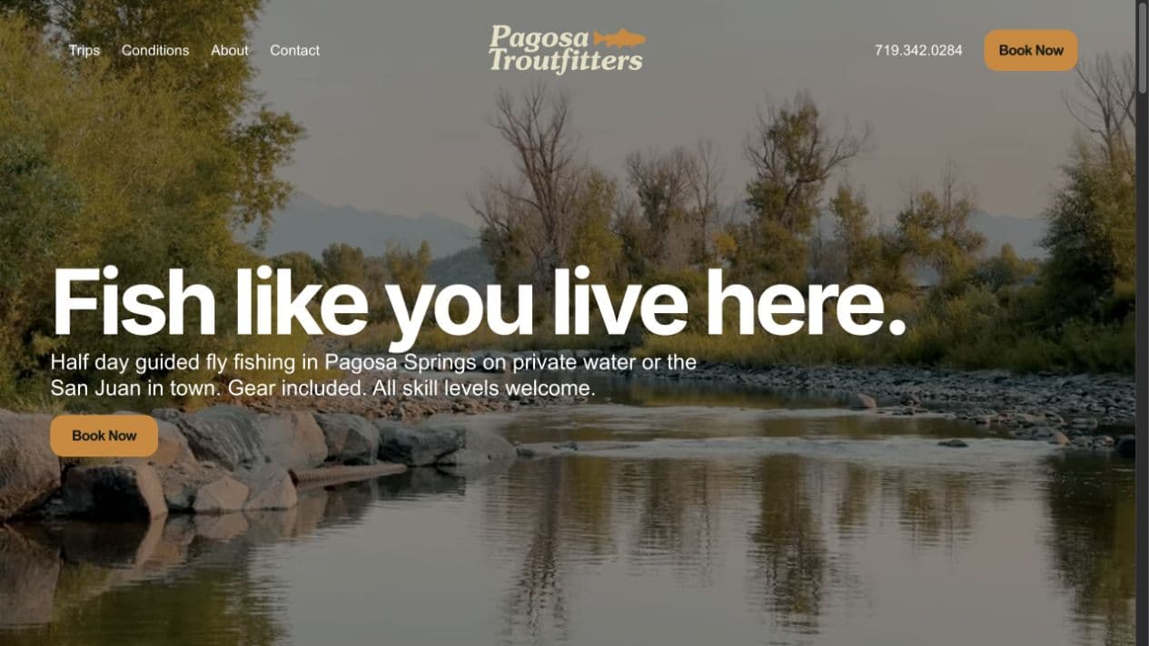 Pagosa Troutfitters homepage